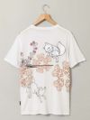 【今昔 -KON-JAKU-】“狼ちゃんに華文様を添えて”刺繍入りTシャツ