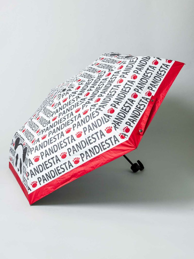 【PANDIESTA JAPAN】“総ロゴ柄”UVコート晴雨兼用 折りたたみ傘