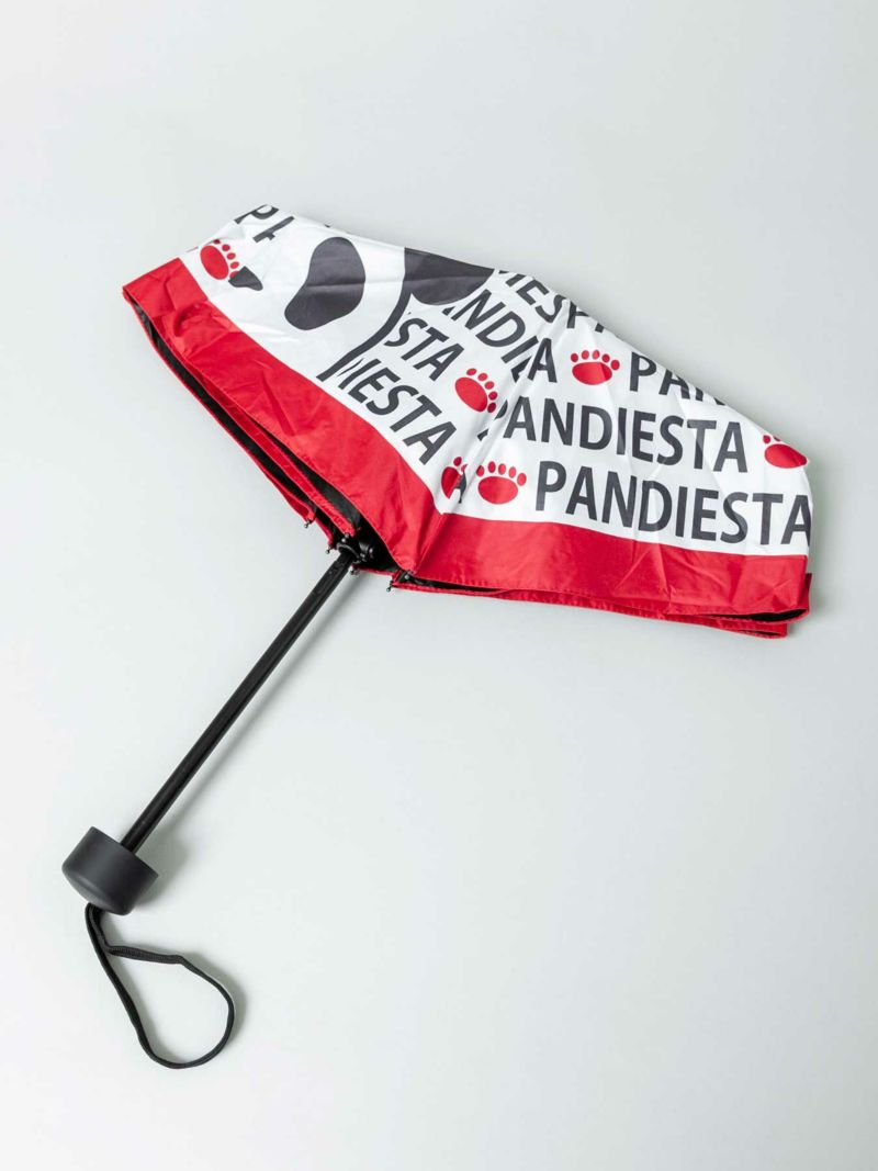 【PANDIESTA JAPAN】“総ロゴ柄”UVコート晴雨兼用 折りたたみ傘