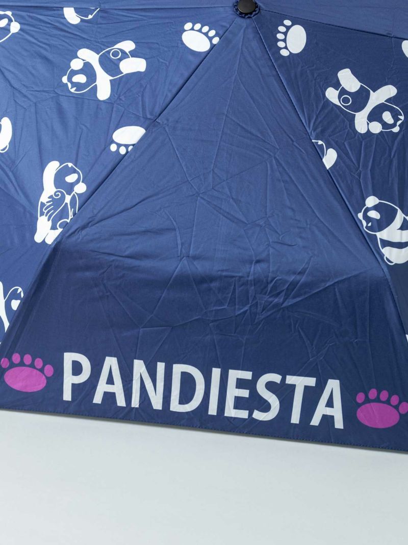 【PANDIESTA JAPAN】“モノグラムパンダ”UVコート晴雨兼用 折りたたみ傘