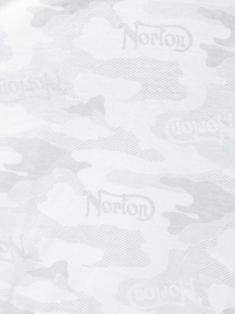 【Norton】カモ総柄ポイントカラー イーグルポロシャツ