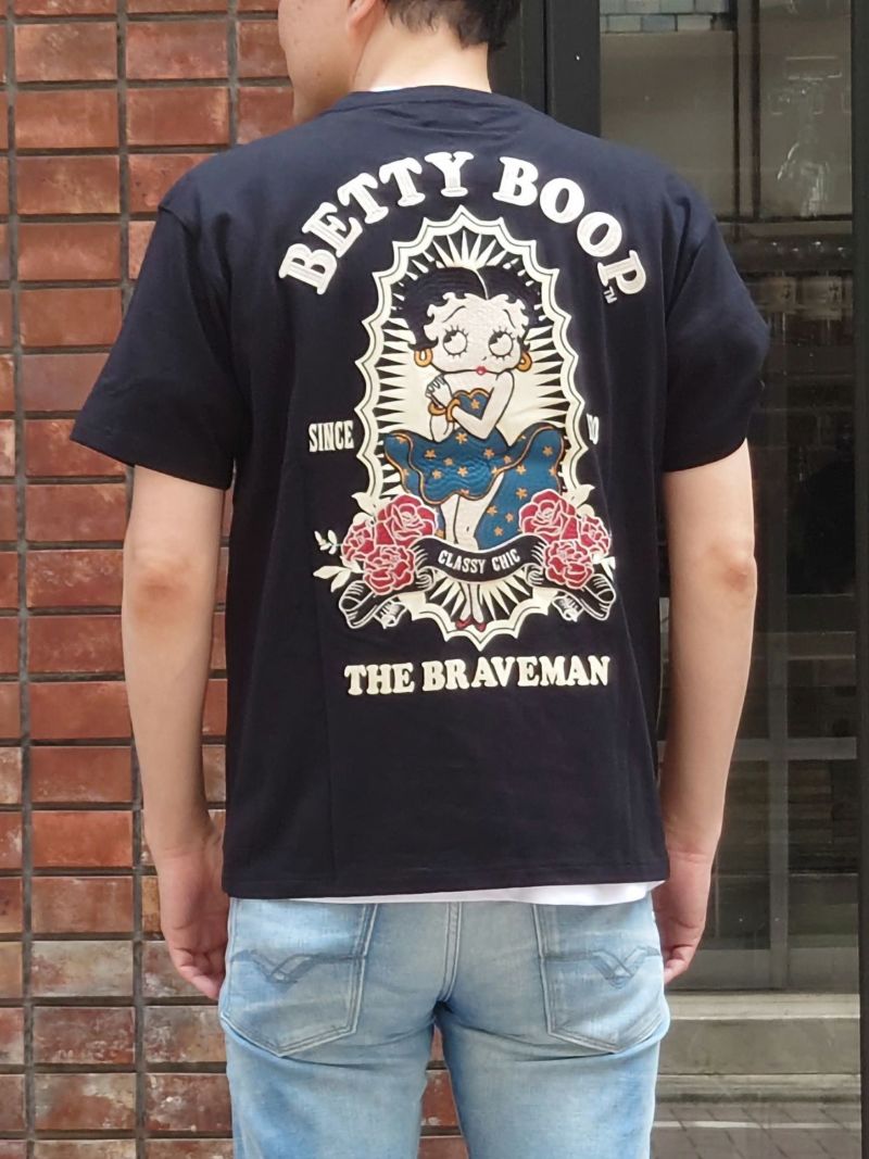 【The BRAVE-MAN×BETTY BOOP】“マリアベティ”刺繍入りTシャツ