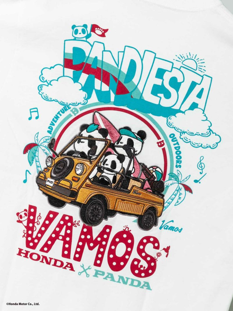 【HONDA×PANDIESTA JAPAN】“VAMOS GO TO THE SEA”刺繍入りTシャツ
