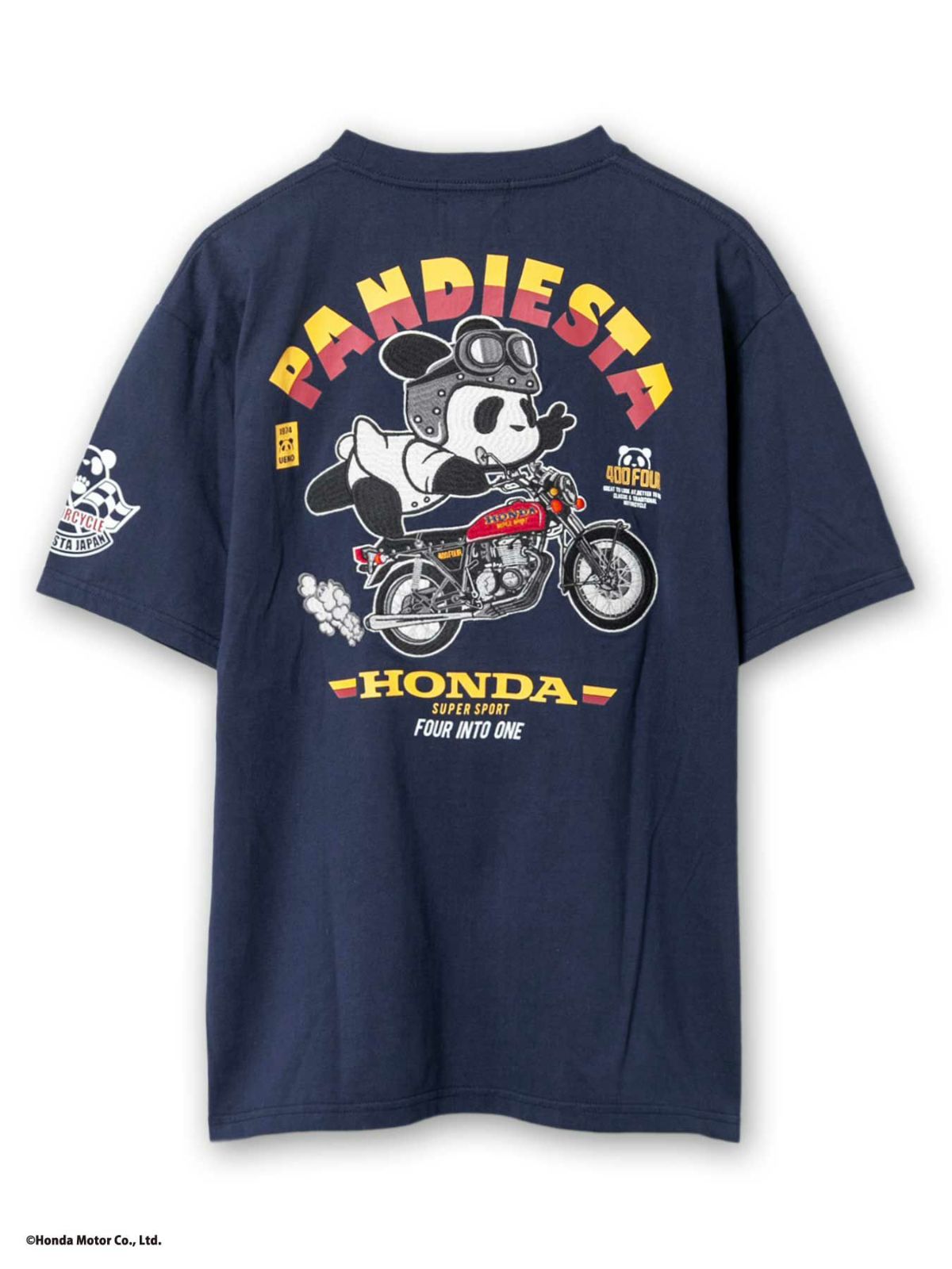 【HONDA×PANDIESTA JAPAN】“CB400FOUR TRICK RIDE”刺繍入りTシャツ