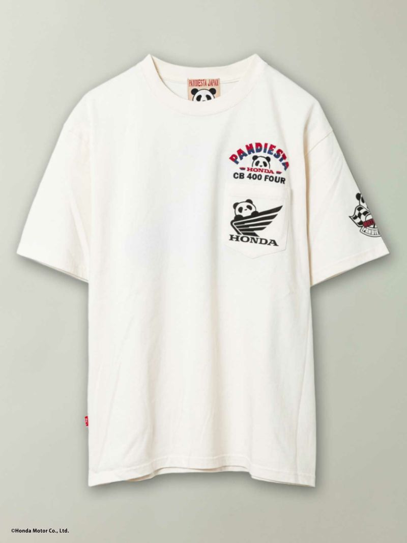 【HONDA×PANDIESTA JAPAN】“CB400FOUR TRICK RIDE”刺繍入りTシャツ