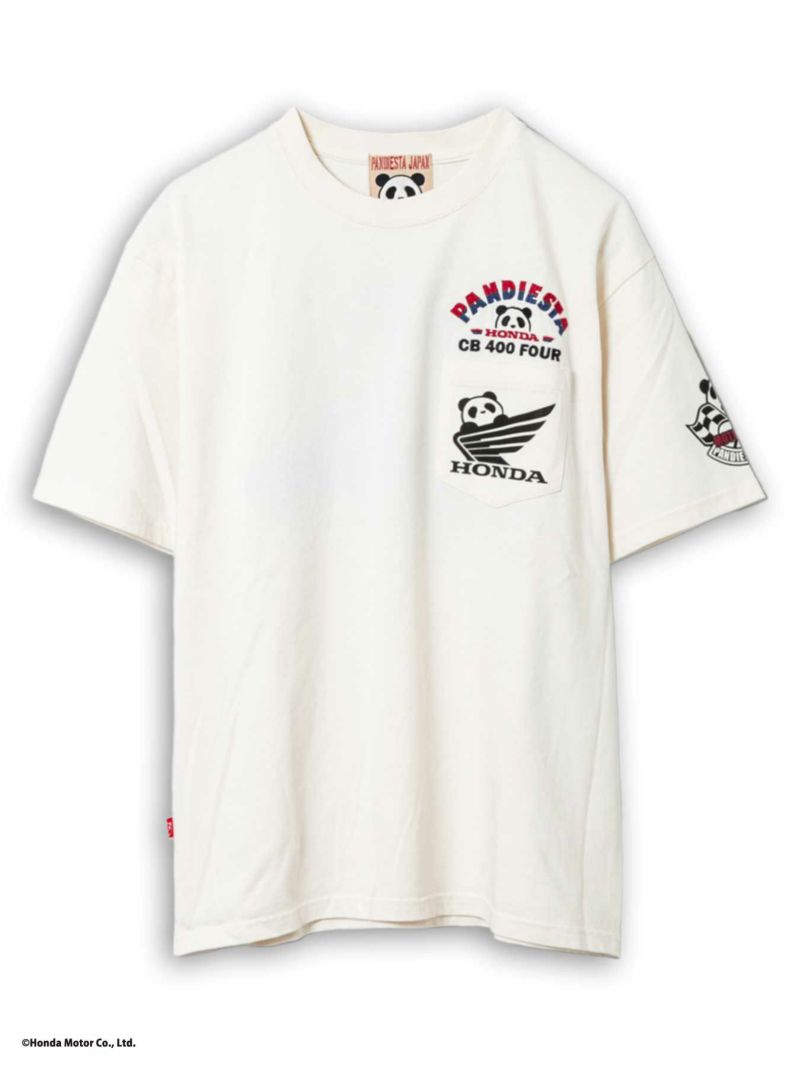 【HONDA×PANDIESTA JAPAN】“CB400FOUR TRICK RIDE”刺繍入りTシャツ