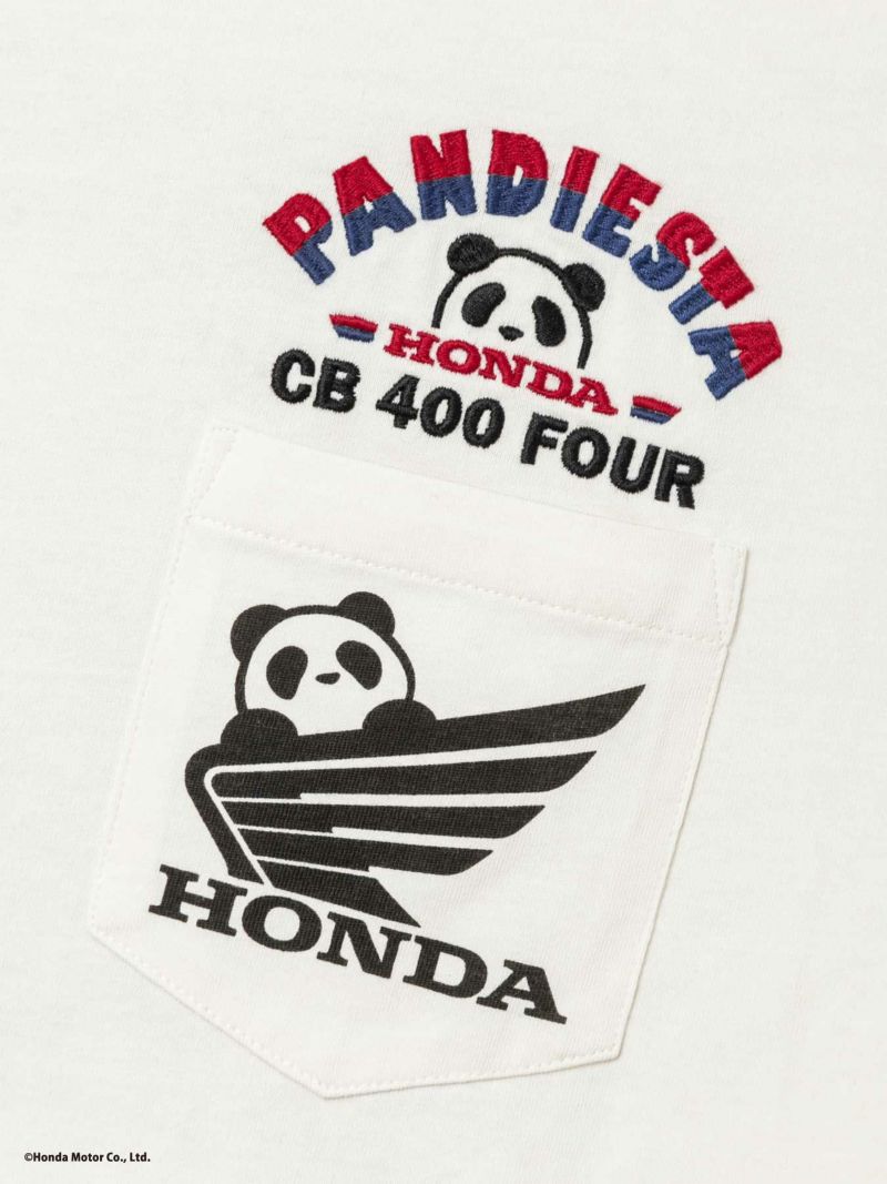 【HONDA×PANDIESTA JAPAN】“CB400FOUR TRICK RIDE”刺繍入りTシャツ