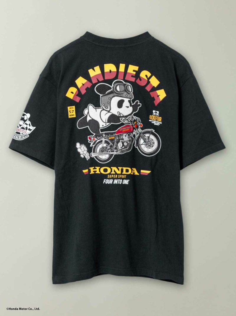 【HONDA×PANDIESTA JAPAN】“CB400FOUR TRICK RIDE”刺繍入りTシャツ