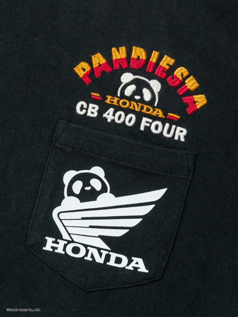 【HONDA×PANDIESTA JAPAN】“CB400FOUR TRICK RIDE”刺繍入りTシャツ