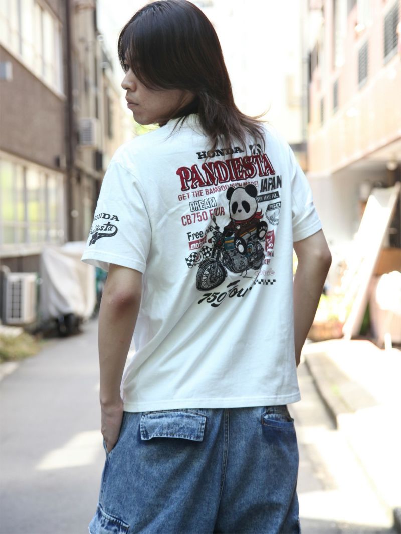 【HONDA×PANDIESTA JAPAN】“CB750FOUR RACERS DREAM”刺繍入りTシャツ