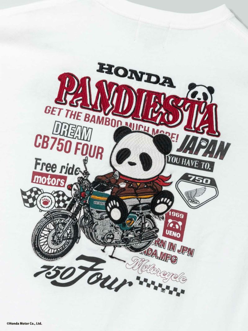 【HONDA×PANDIESTA JAPAN】“CB750FOUR RACERS DREAM”刺繍入りTシャツ