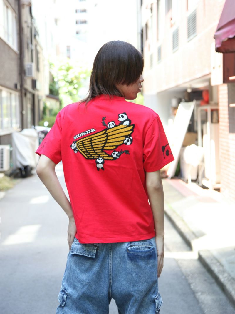 【HONDA×PANDIESTA JAPAN】“WING SAGARA”刺繍入りTシャツ