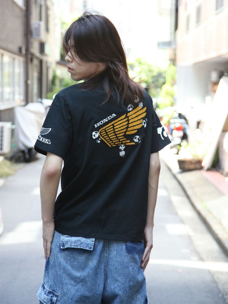 【HONDA×PANDIESTA JAPAN】“WING SAGARA”刺繍入りTシャツ