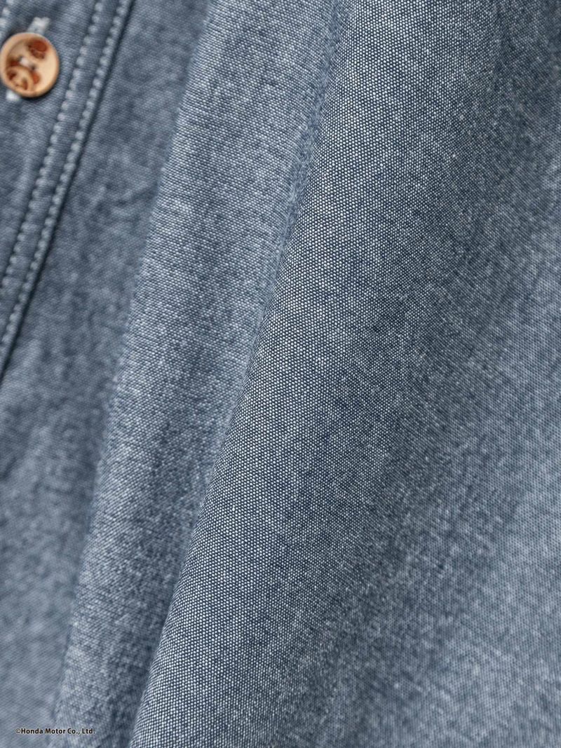 【HONDA×PANDIESTA JAPAN】“XL250R PARIS DAKAR”刺繍入り半袖シャンブレーシャツ
