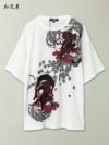 【和風景】“風神雷神と桜”プリントDRY素材Tシャツ