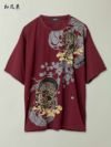 【和風景】“風神雷神と桜”プリントDRY素材Tシャツ