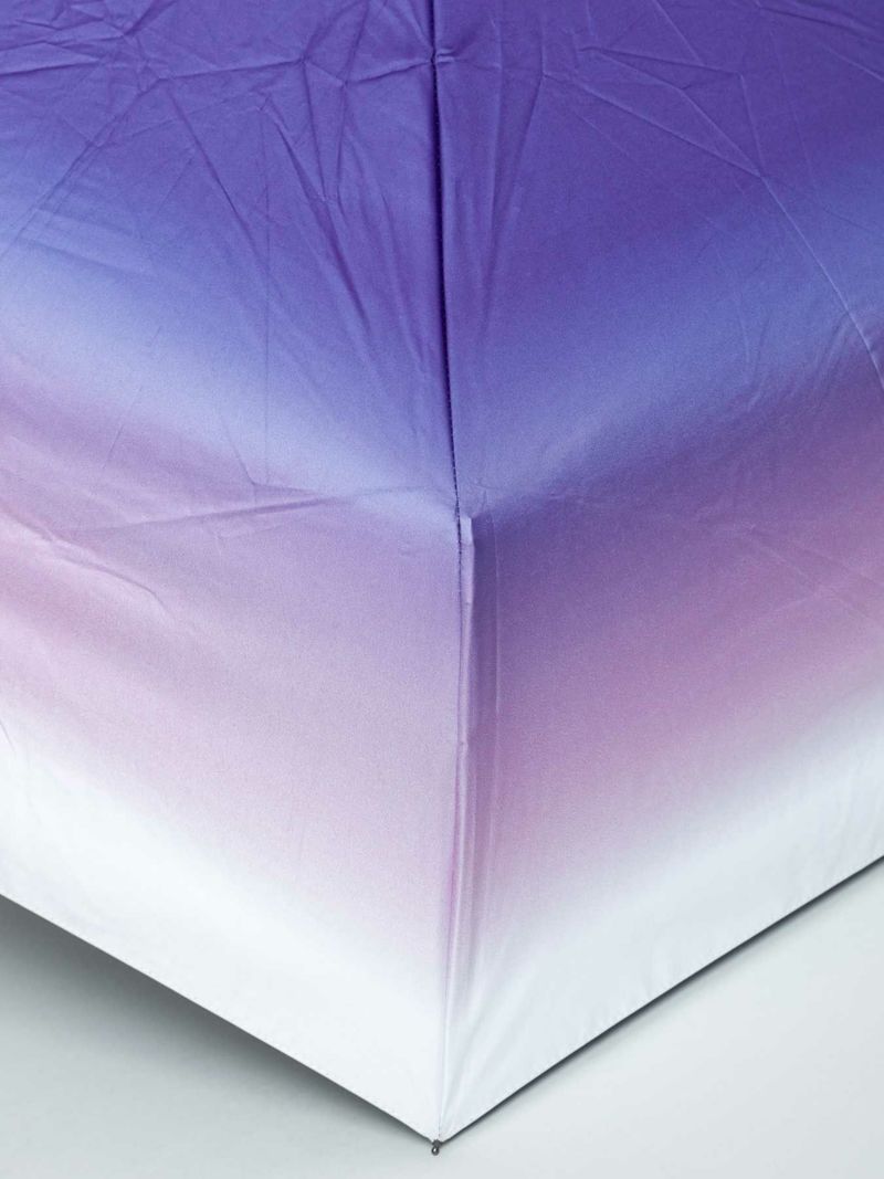 【雅結】“桜流水”グラデーションプリント晴雨兼用折りたたみ傘