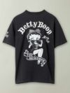 【The BRAVE-MAN×BETTY BOOP】“モノトーンベティ”刺繍入りTシャツ〔別注〕