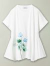 【雅結】“蓮と流水”総刺繍 変形Tシャツ