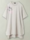 【雅結】桜プリント 接触冷感素材チュニックTシャツ