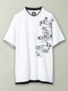 【雅結】桜流水プリント 接触冷感素材フェイクレイヤードTシャツ