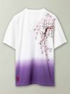 【絡繰魂】“枝垂れ桜”総刺繍 段染めグラデーションTシャツ