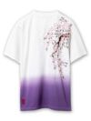 【絡繰魂】“枝垂れ桜”総刺繍 段染めグラデーションTシャツ