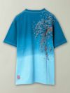 【絡繰魂】“枝垂れ桜”総刺繍 段染めグラデーションTシャツ