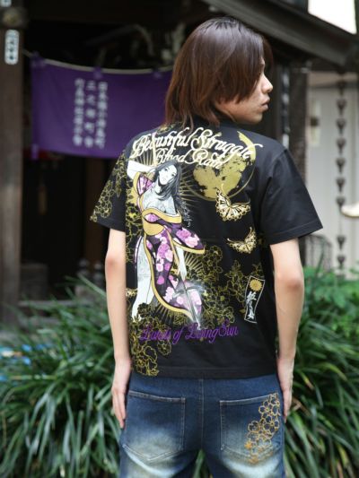 ≪20%OFF≫【抜刀娘】<br>“結愛×十字槍”プリントTシャツ≪返品・取寄対応不可≫