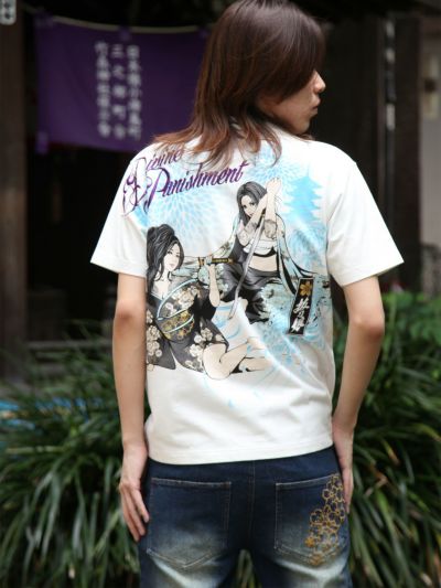 ≪20%OFF≫【抜刀娘】<br>“麗しの2人組”プリントTシャツ≪返品・取寄対応不可≫