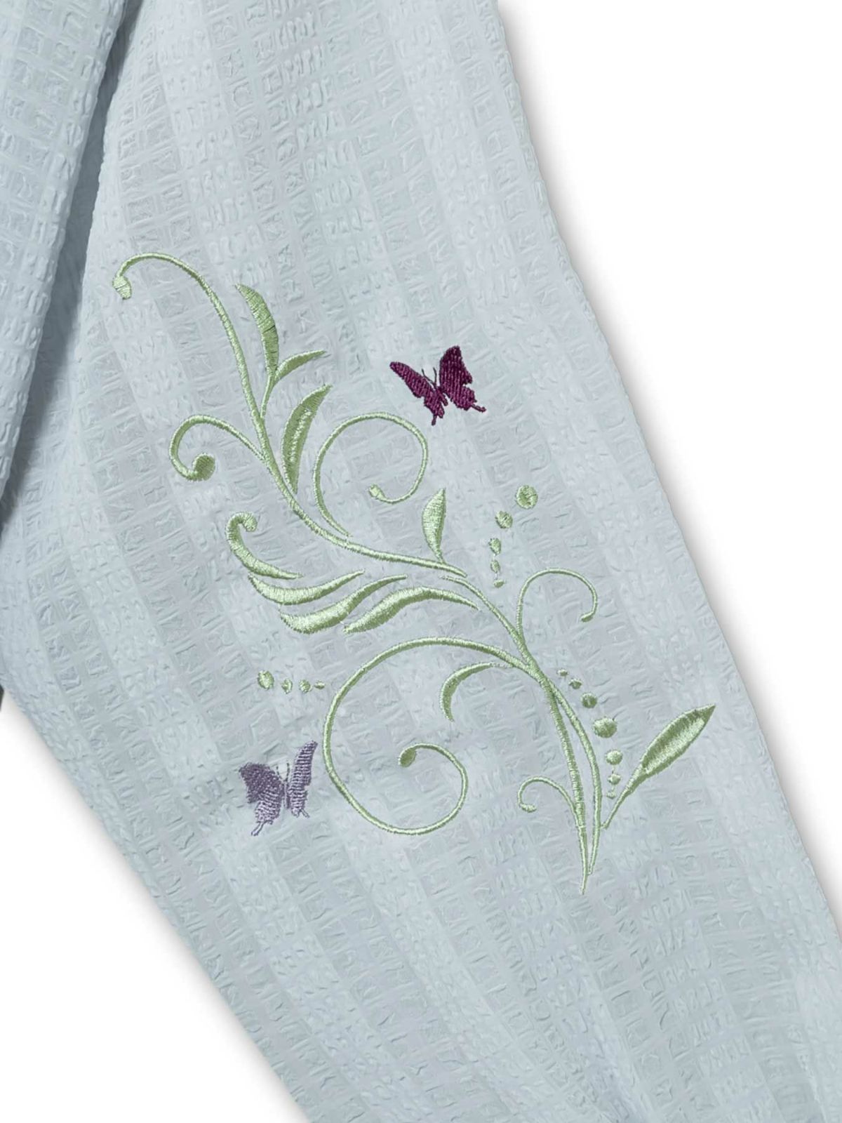 【雅結】三日月と藤刺繍 シアー素材ブラウスパーカー