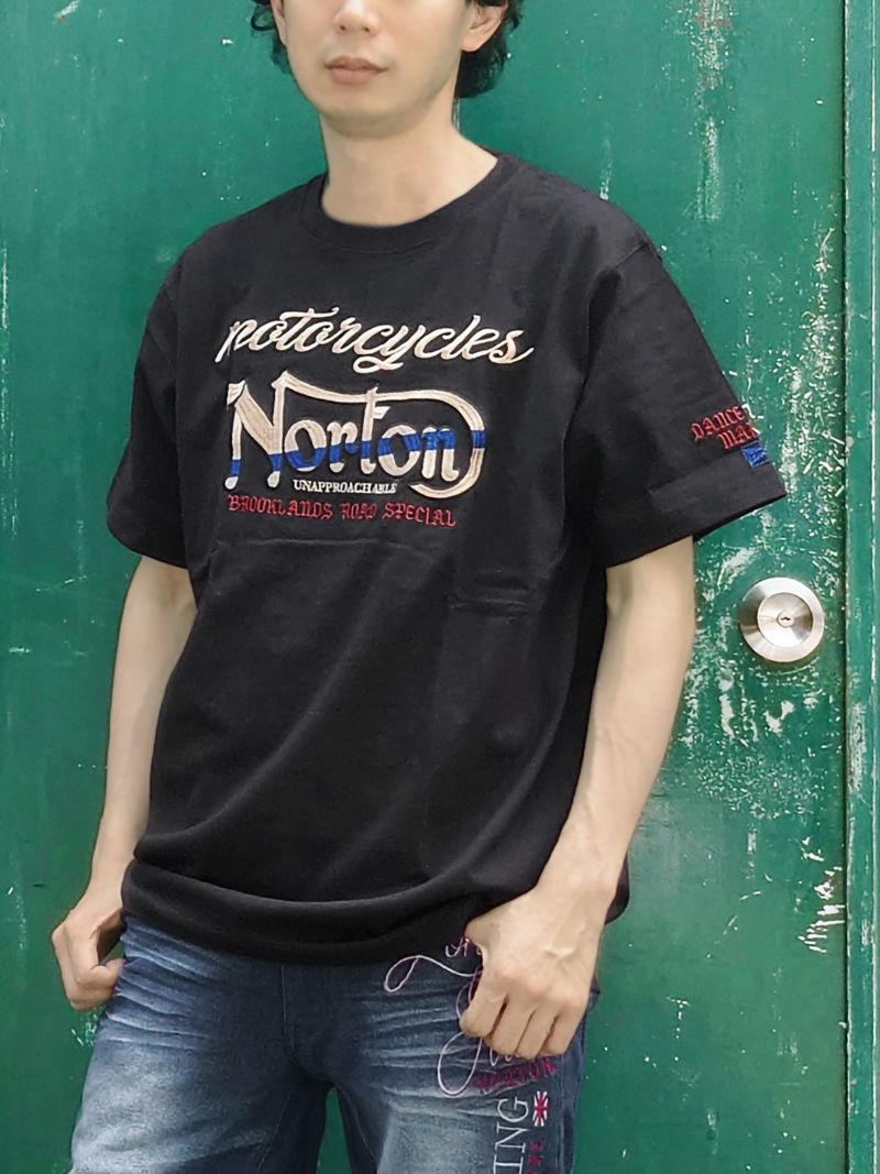 【Norton】ネイティブカラー刺繍Tシャツ