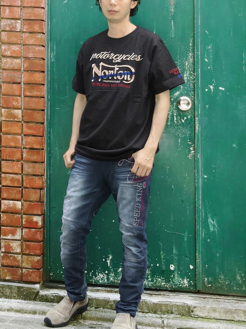 【Norton】ネイティブカラー刺繍Tシャツ