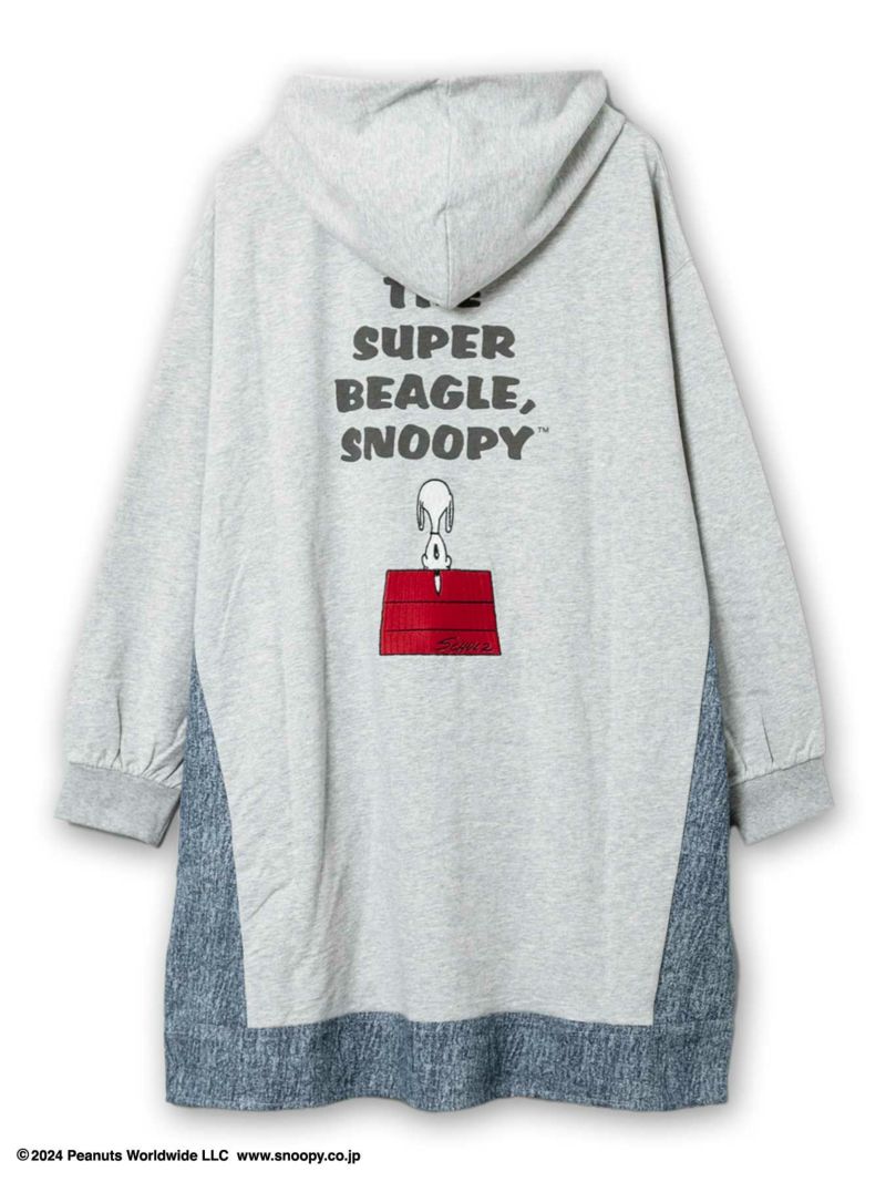 【JUICY×PEANUTS】“VINTAGE SNOOPY”デニム遣いプパーカーワンピース〔Lady's〕〔別注〕