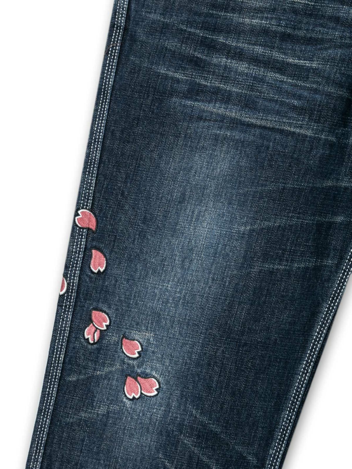 【SUMINEKO】“スミサクラ”総刺繍デニムパンツ