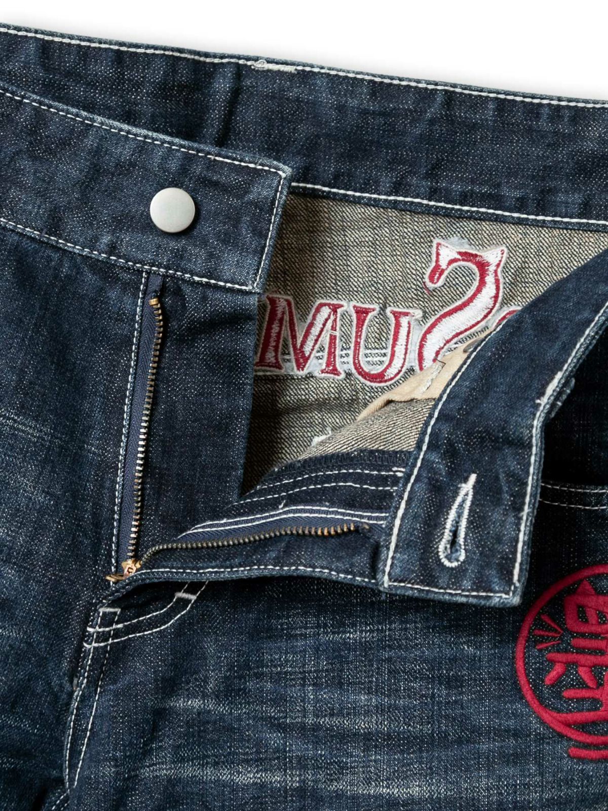 【SUMINEKO】“スミサクラ”総刺繍デニムパンツ