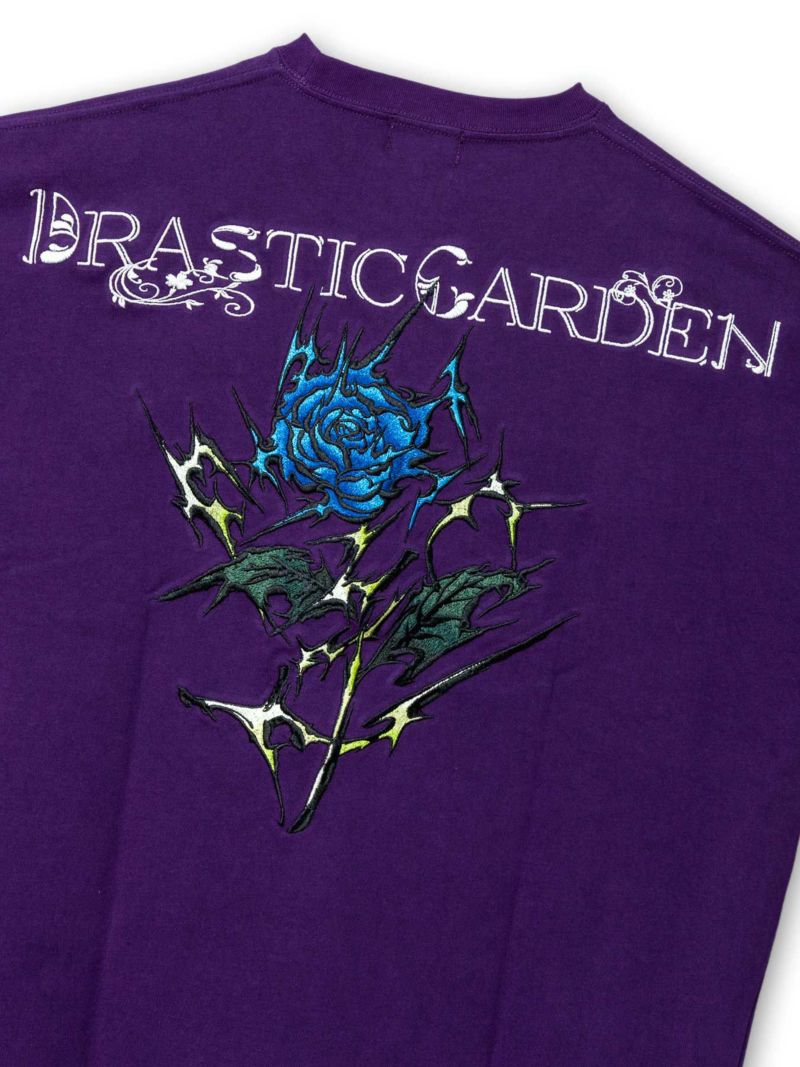 【DRASTIC GARDEN】“稲妻の薔薇”総刺繍ロンT