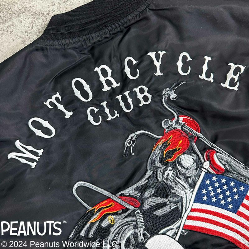 【FLAGSTAFF×PEANUTS】SNOOPY MOTORCYCLE MA-1