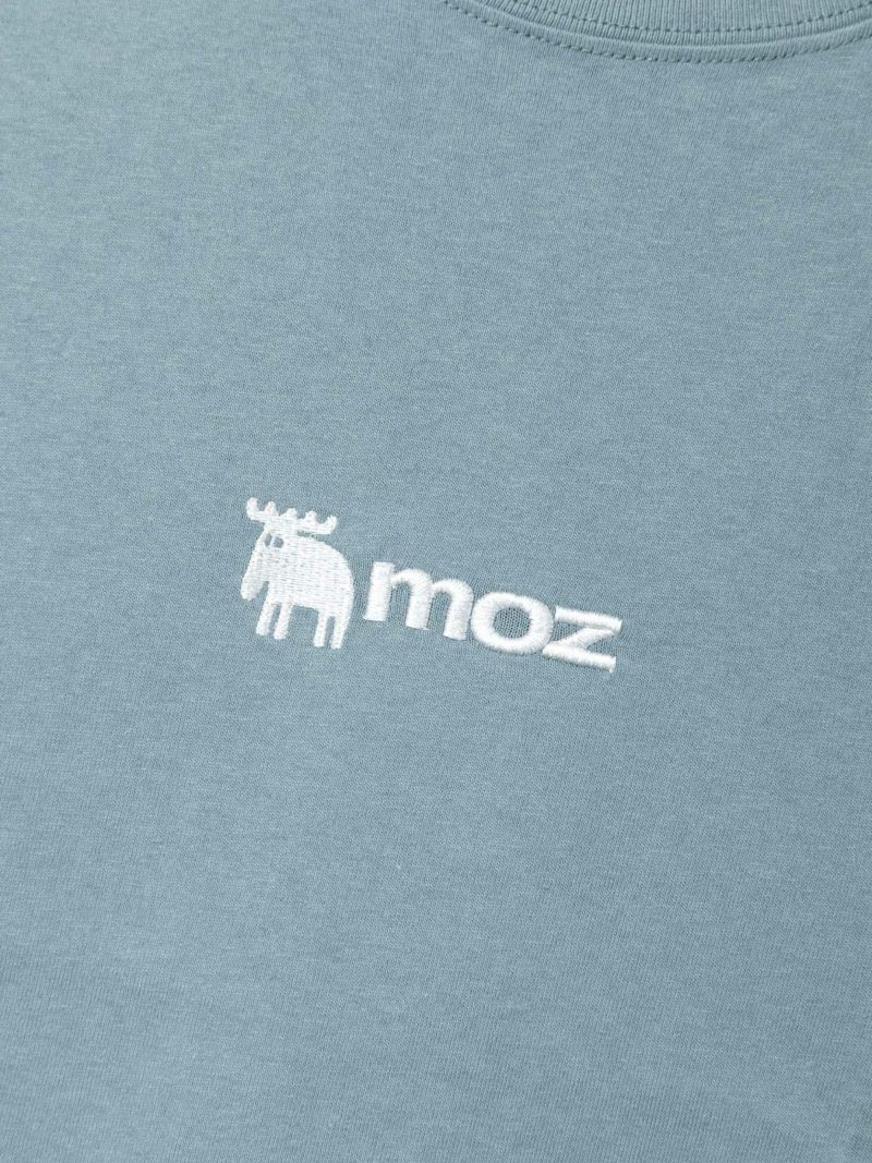 【moz】エルク刺繍入り リアルレイヤードロンT〔別注〕