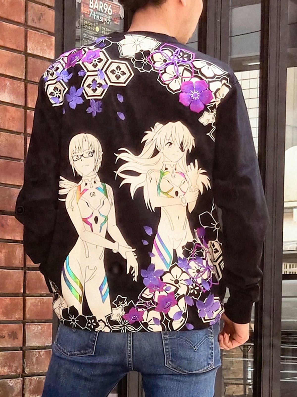 【錦×EVANGELION】“アスカ＆マリ”深々度ダイブ耐圧試作プラグスーツ刺繍入りロンT