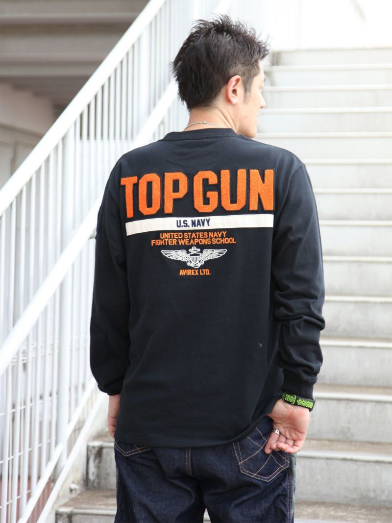 【AVIREX】“TOP GUN”LONG SLEEVE T-SHIRT