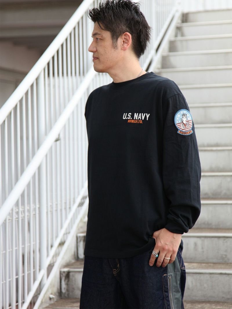 【AVIREX】“TOP GUN”LONG SLEEVE T-SHIRT