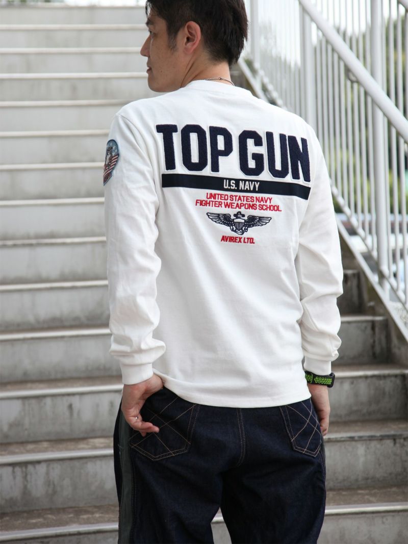 【AVIREX】“TOP GUN”LONG SLEEVE T-SHIRT