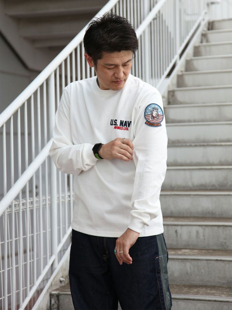 【AVIREX】“TOP GUN”LONG SLEEVE T-SHIRT