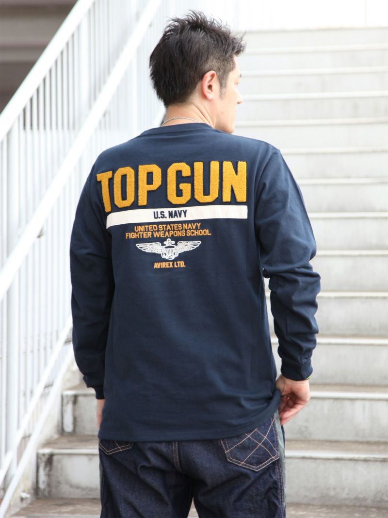 【AVIREX】“TOP GUN”LONG SLEEVE T-SHIRT