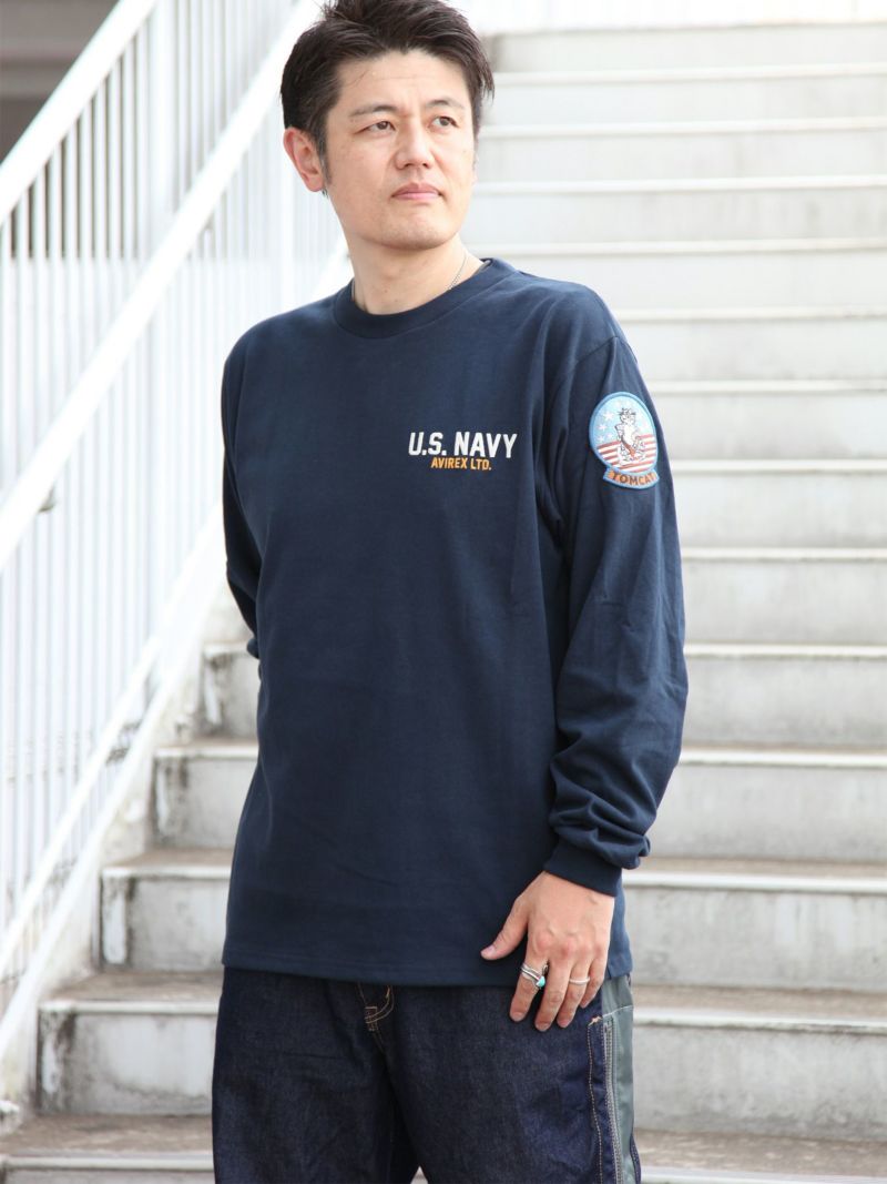 【AVIREX】“TOP GUN”LONG SLEEVE T-SHIRT