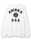 【AVIREX】“VARSITY”LOGO LONG SLEEVE T-SHIRT