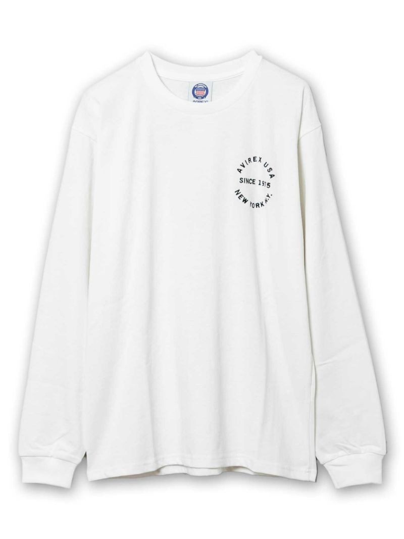 【AVIREX】“VARSITY”LOGO LONG SLEEVE T-SHIRT