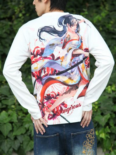 【抜刀娘】<br>“妃那：花の舞”プリントロンT