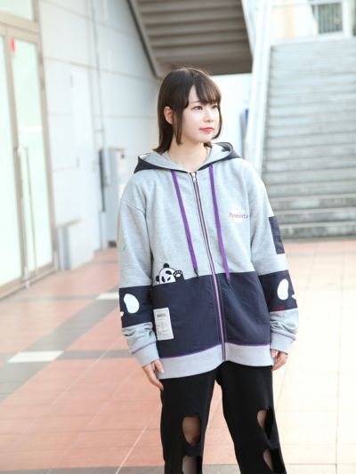 【PANDIESTA JAPAN】<br>ナイロン切替ミリタリーZIPパーカー